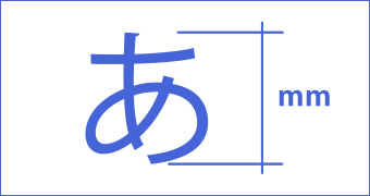 文字の高さのイメージ